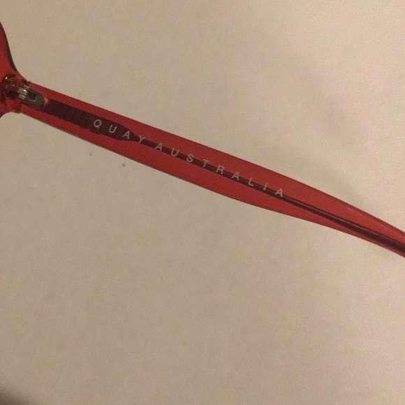 Quay Red Anything Goes Square Sunglasses - Picture 8 of 9